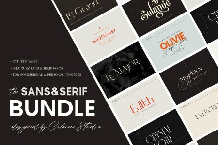 The Sans & Serif Font Bundle