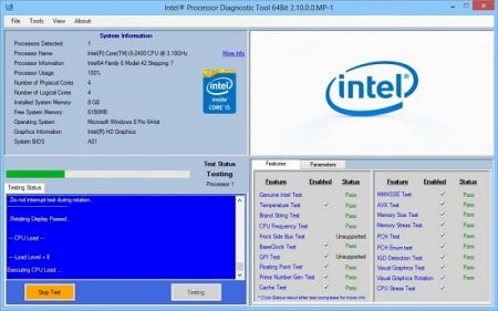 Intel Processor Diagnostic Tool v4.1.7.39