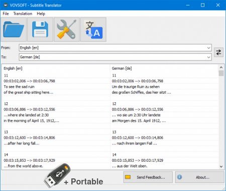 VovSoft Subtitle Translator 1.1 + Portable